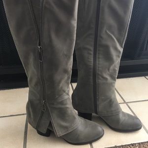 “Fergilicious”  8.5 Grey Boots by Fergie Brand New